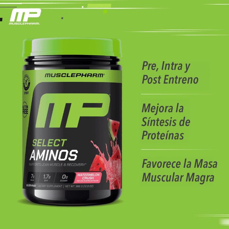 Pre, Intra y Post entreno. Mejora la síntesis de proteínas, favorece la masa muscular magra.