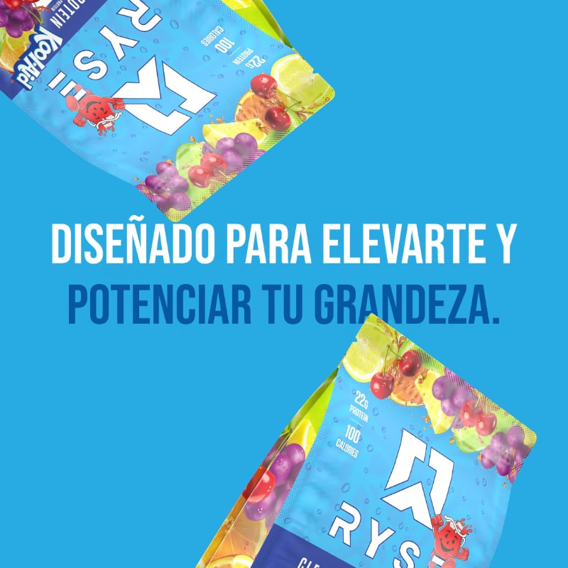 RYSE Clear Whey Kool-Aid - Diseñado para elevarte y potenciar tu grandeza.